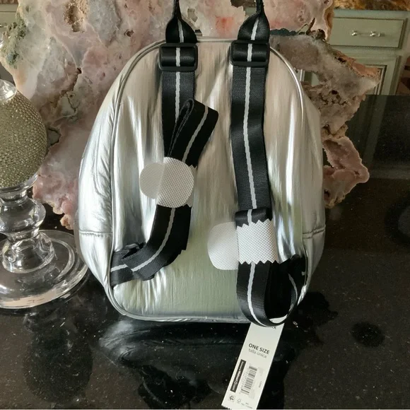 No BOUNDARIES Mini  Sliver Metallic backpack - Picture 11 of 12